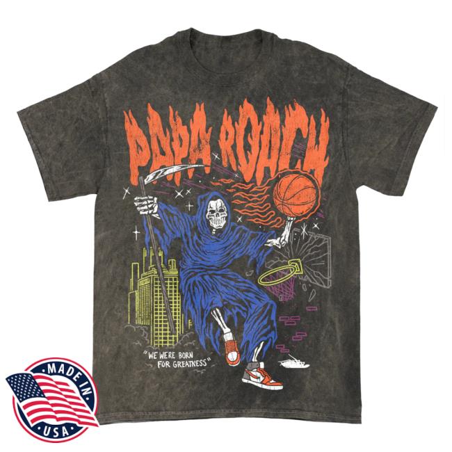 Papa Roach Merch Shop Dunk Madness Long Sleeve (Mineral Black)