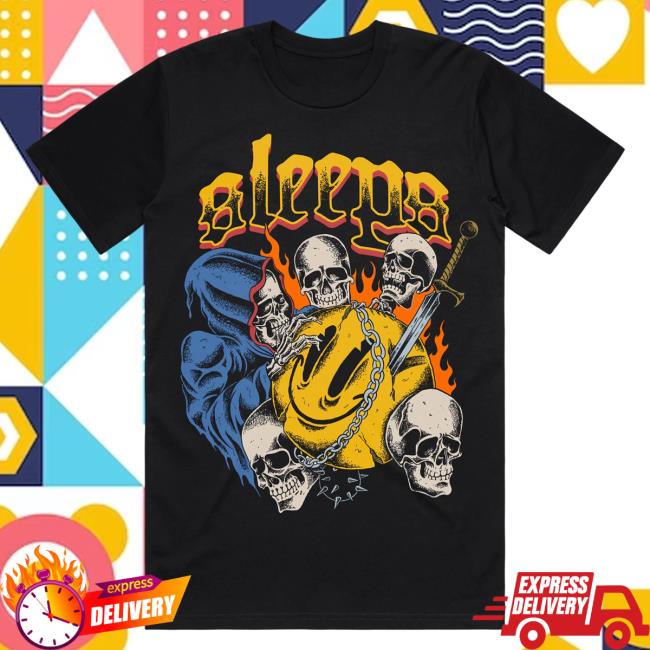 Official While She Sleeps Merch Bar Smile T-Shirt Black Merch Bar