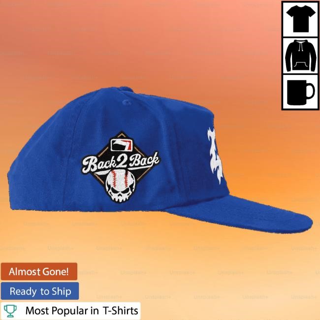 Official Warren Lotas Merch Shop Back 2 Back Cap - Blue