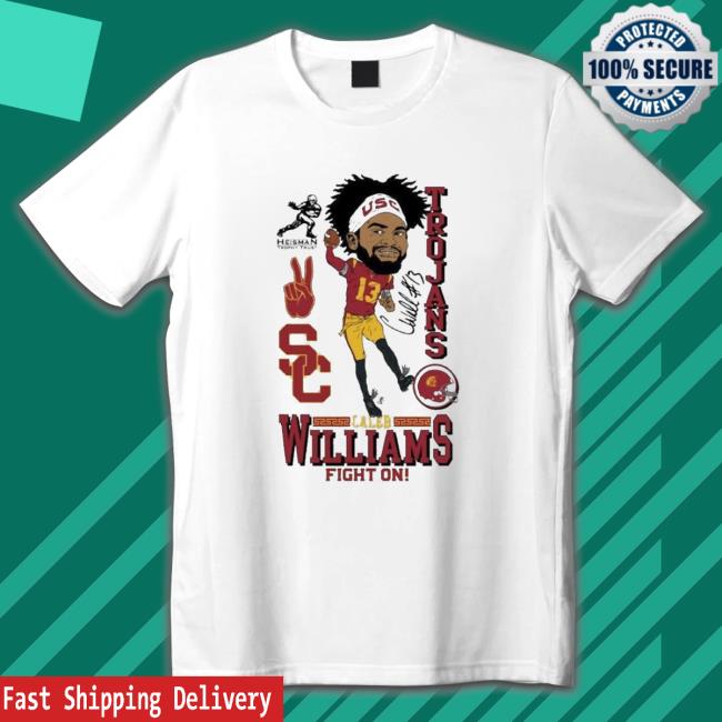 USC Trojans Caleb Williams 2022 Heisman Trophy Winner Fight On T-Shirt