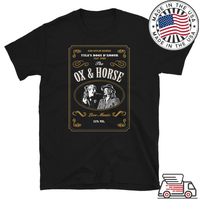 Official Tyla Store Tyla’S Dogs D’Amour Feat. Spike – The Ox & Horse – Shirt 2024 (black)