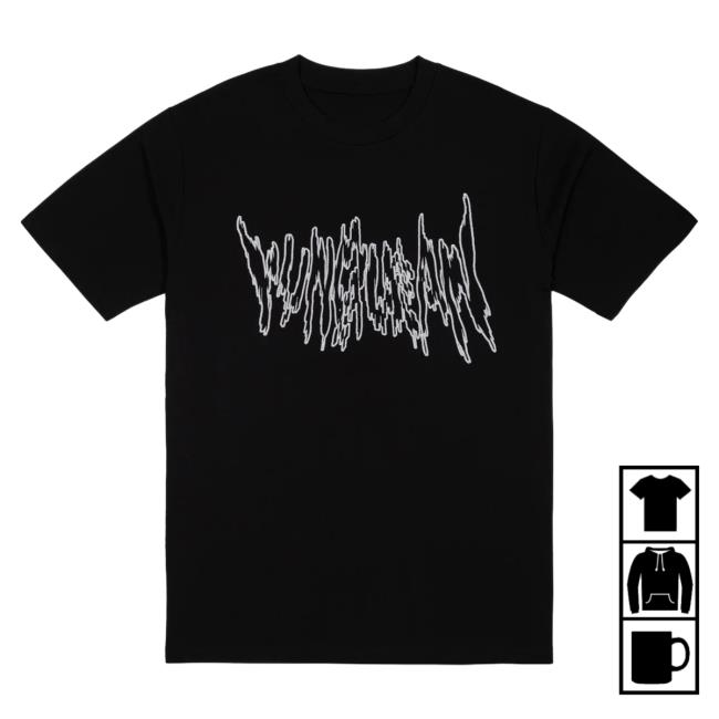 Official Year0001 Shop Year0001 Yung Lean / Metal Logo Glitter Shirt 2024 / Black (Uk Tour 2022 Edition)