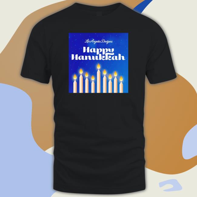 Official Awesome happy Hanukkah Los Angeles Dodgers T Shirt Official Awesome happy Hanukkah Los Angeles Dodgers Tee