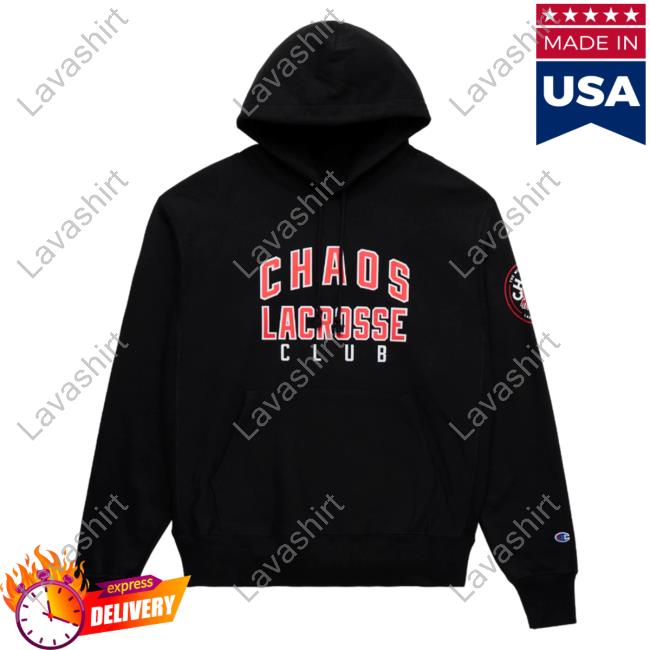 Official Premier Lacrosse League Shop Champion Chaos Lacrosse Throwback Reverse Weave Pullover Sweatshirt Black