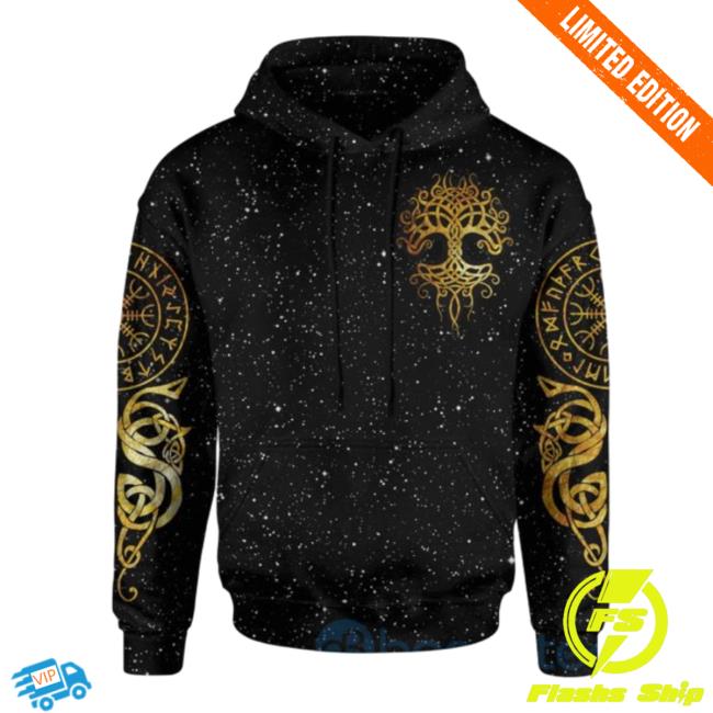 Banantees Yin Yang Raven Valknut Viking Shirt New All Over Printed 3D