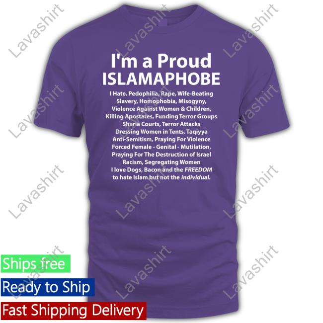 I'm A Proud Islamaphobe T-Shirt Paganhindu