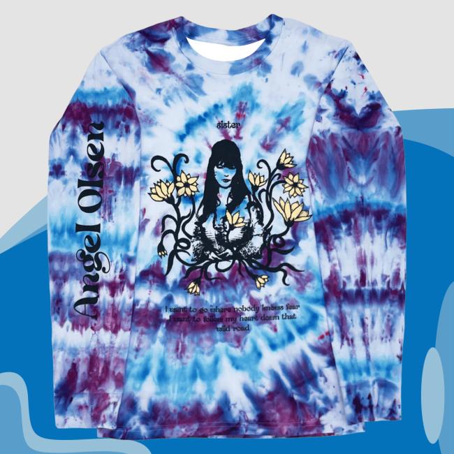 Official Hello Merch Angel Olsen Sister 2023 Tie Dye T-Shirt HelloMerch