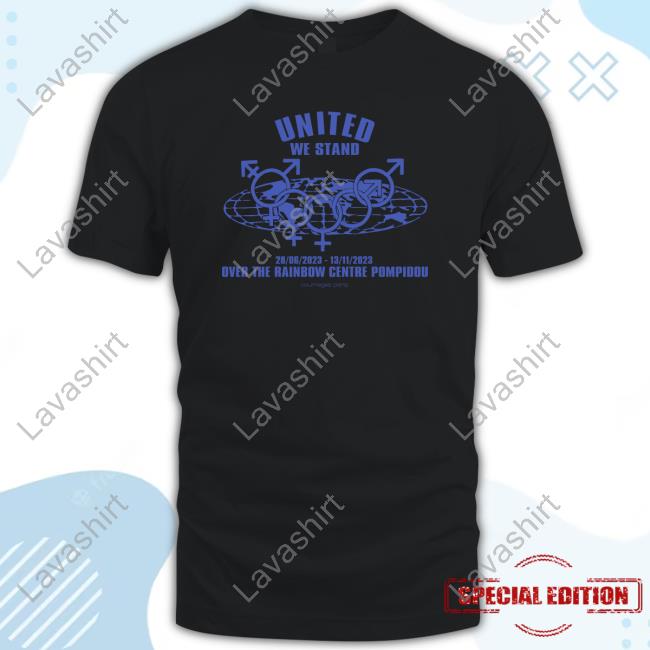 United We Stand Over The Rainbow Centre Pompidou Tee