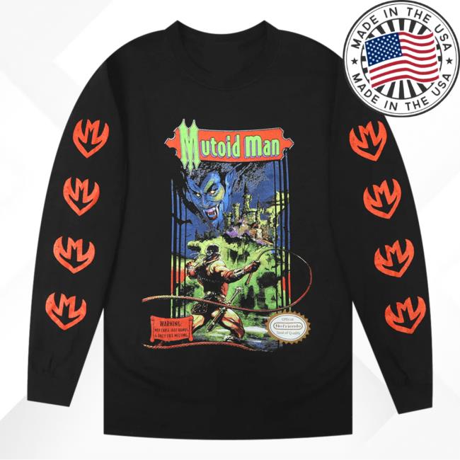 Official Hello Merch Store Mutoid Man Mutoidvania Black Long Sleeve Tee Shirt Hellomerch