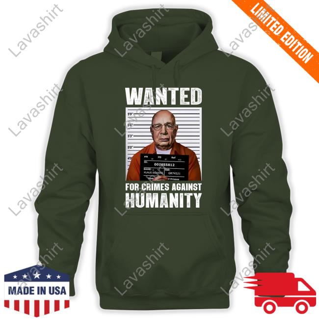 Wide Awake Media Klaus Schwab Wanted Poster Tee