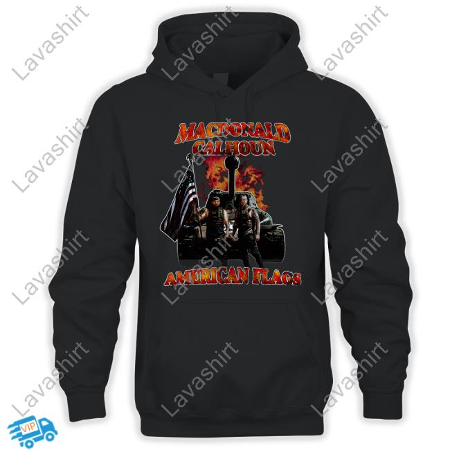 Hangover Gang Merch Macdonald Calhoun American Flags Shirt