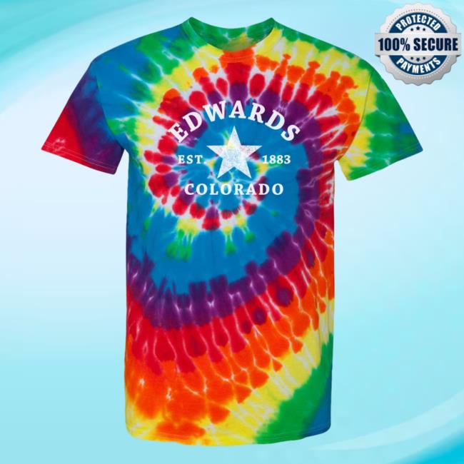 Official Hometown Apparel Edwards Colorado Star Tie-Dyed Spiral Hoodies 3D All-Over Printed