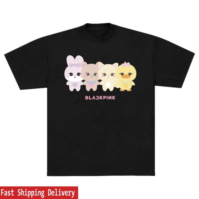BLACKPINK Character Tshirt Black Blackpink Official Merch Store