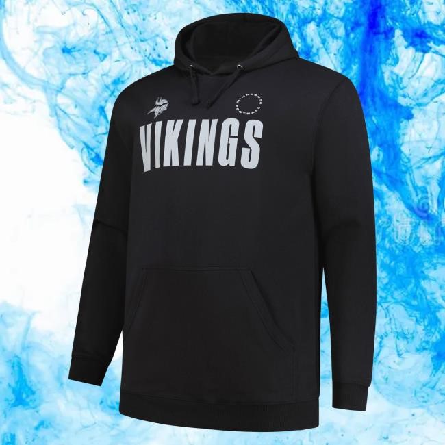 Official Minnesota Vikings Store Men's Fanatics Black Minnesota Vikings Big & Tall Chip Shot Hooded Sweatshirt MinnesotaVikings