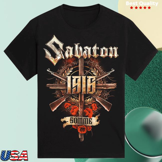 Official Sabaton Merch Store Sabaton Eu Tour 2023 Somme 1916 Tees Sabaton Shop
