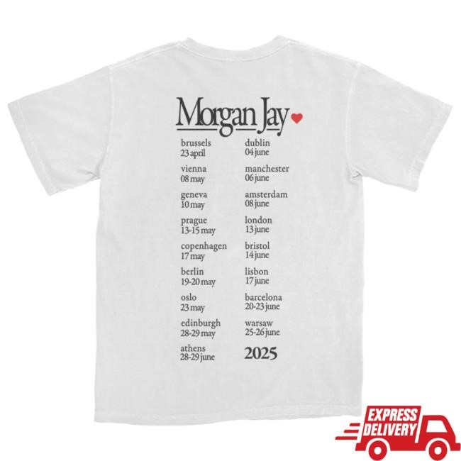 Official Morgan Jay Merch Store Morgan Jay EU+UK Tour Tees