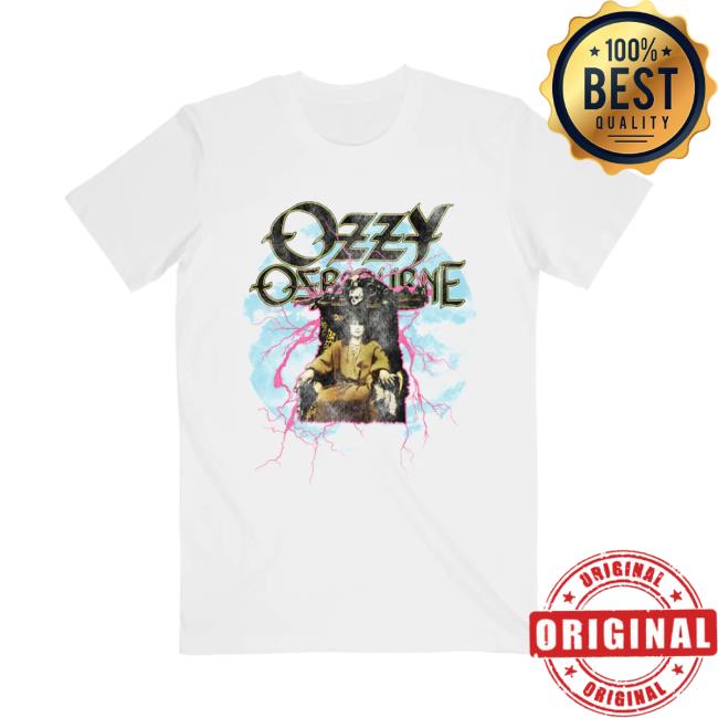 Ozzy Osbourne Merch Store No Rest For The Wicked Lightning Tee