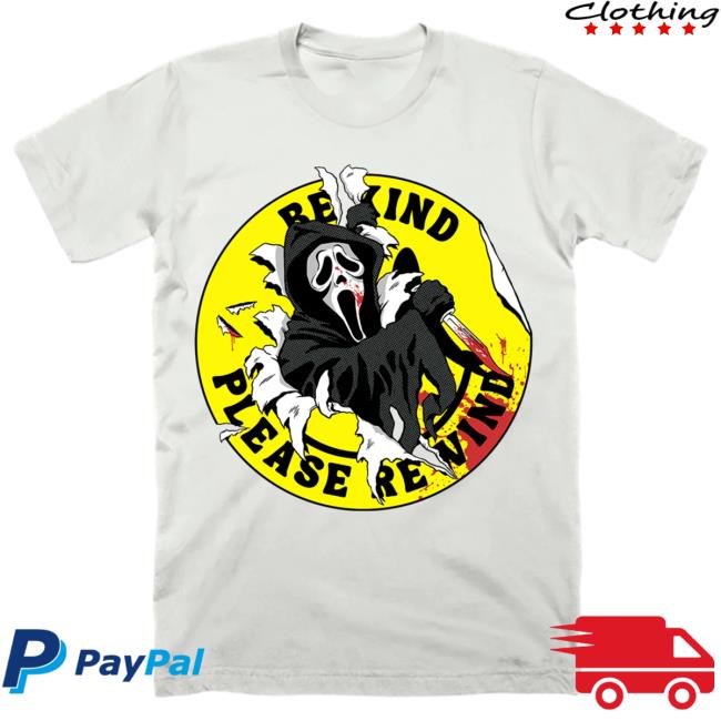 Official Cavity Colors Ghost Face: Video Store Psa - Tshirt (Knife Silver)