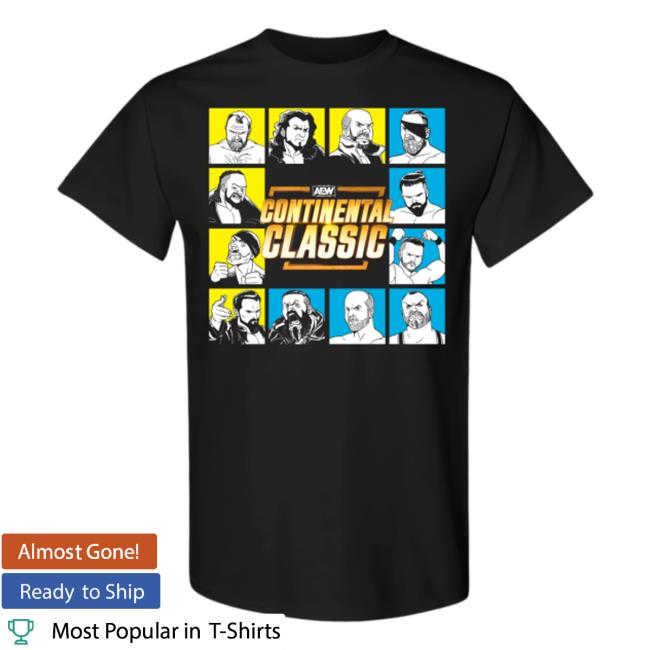 Official Aew Continental Classic - Tournament Lineup Shirt