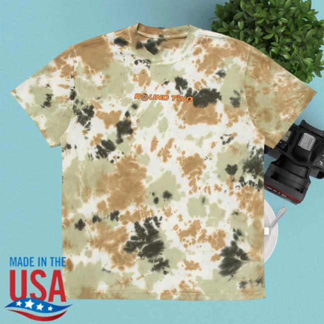 Round Two Clothing Store Shop Camo Tie Dye Classic Logo T-Shirt Roundtwostore