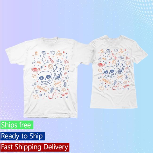 Official Fangamer Merch Store Shop Undertale that shirt with sans & papyrus on it Hot Shirt Fan Gamer