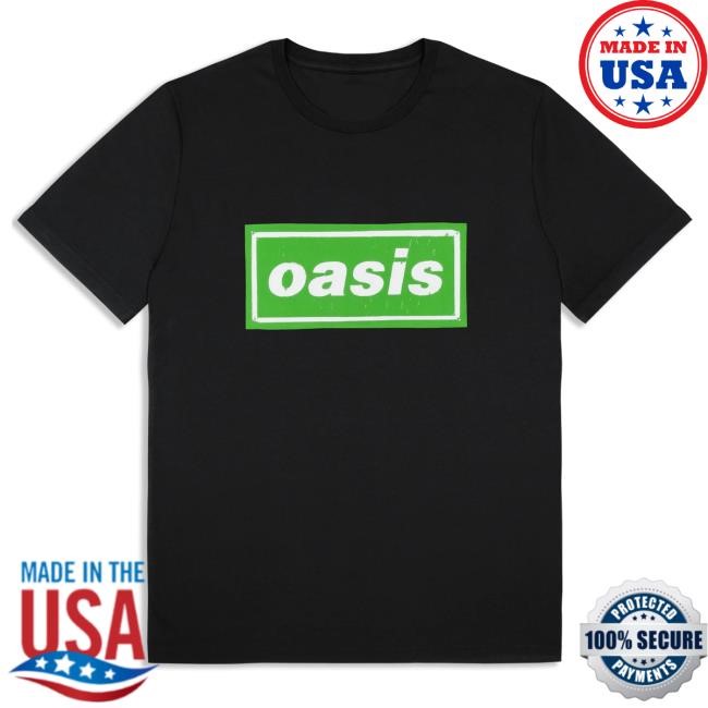 Official Oasis Tour Merch Live '25 Dublin Shirt Black