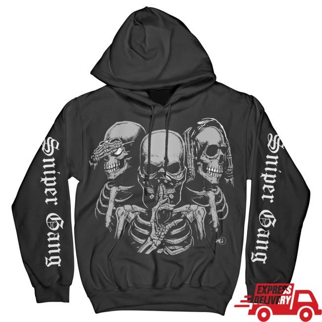 Official Sniper Gang Apparel Kodak Black 3 Amigo Hoodies
