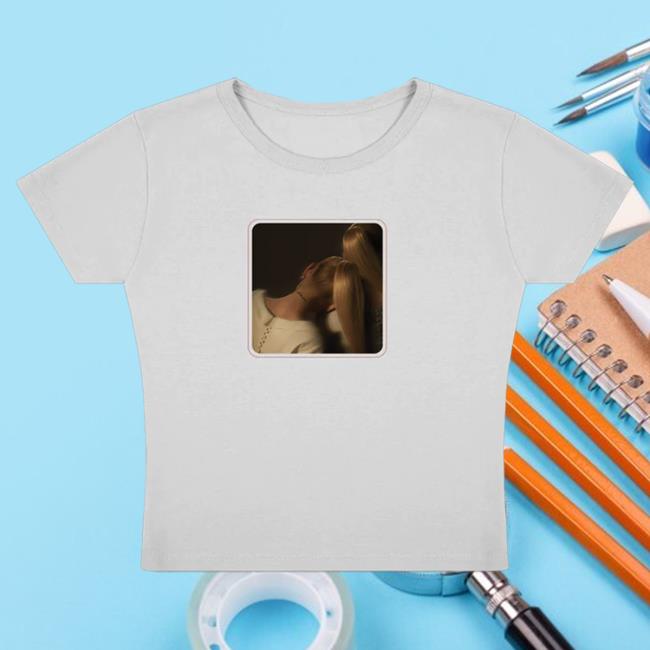 Official Ariana Grande Merch Store Ariana Grande Ag7 Cropped White Tshirt