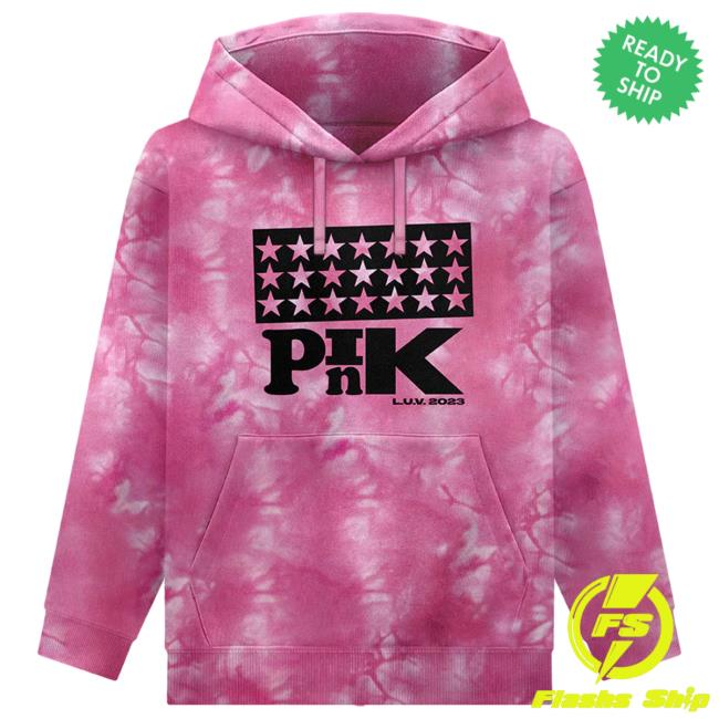 Pink Luv 2023 Tie Dye T Shirt