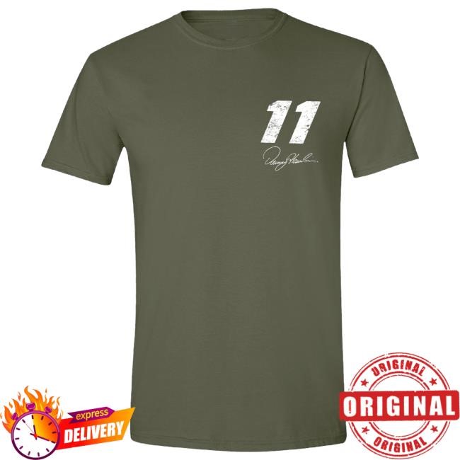 Denny Hamlin Green Flag Shirts Official DH Merch Store