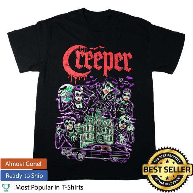 Official Shop Creeper Cult Ghost Brigade Tee Shirt