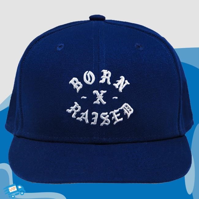 Official Born X Raised Merch Store Shop New Era Rocker Snapback Cap: Royal Blue BornxRaised