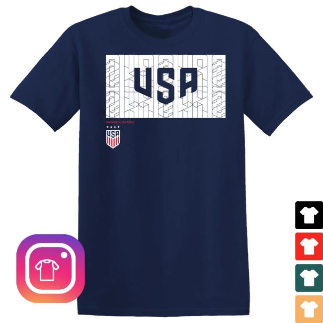 USWNT Stacked Navy Shirt
