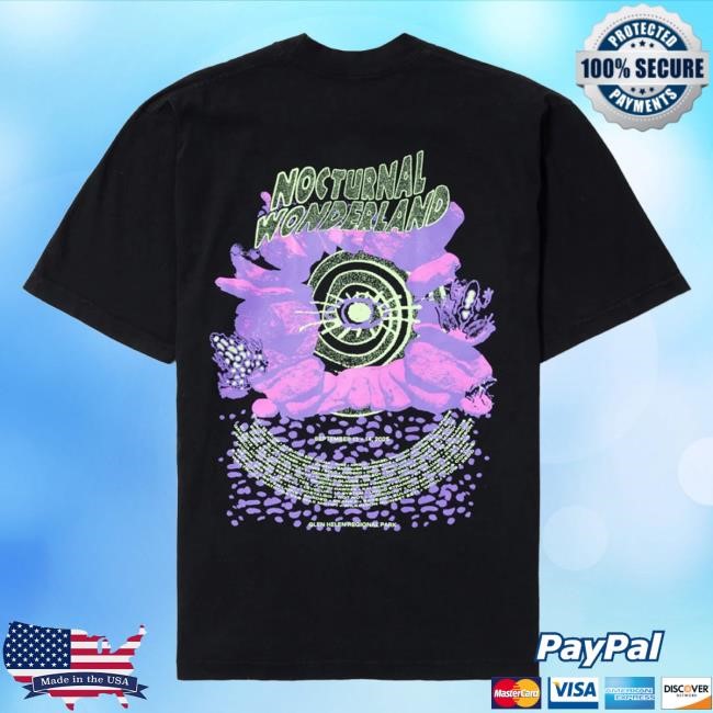 Official Insomniac Wetlands Rhythm Lineup S/S Tees