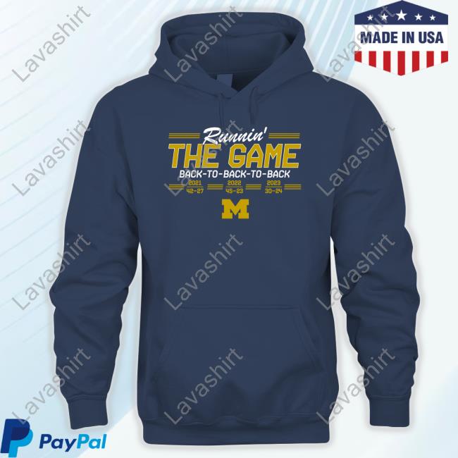 Michigan Football Back-To-Back-To-Back Shirt