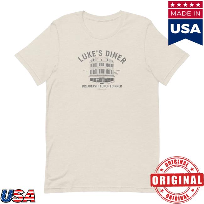 Official Wb Shop Gilmore Girls Luke's Diner Location Tee Shirt