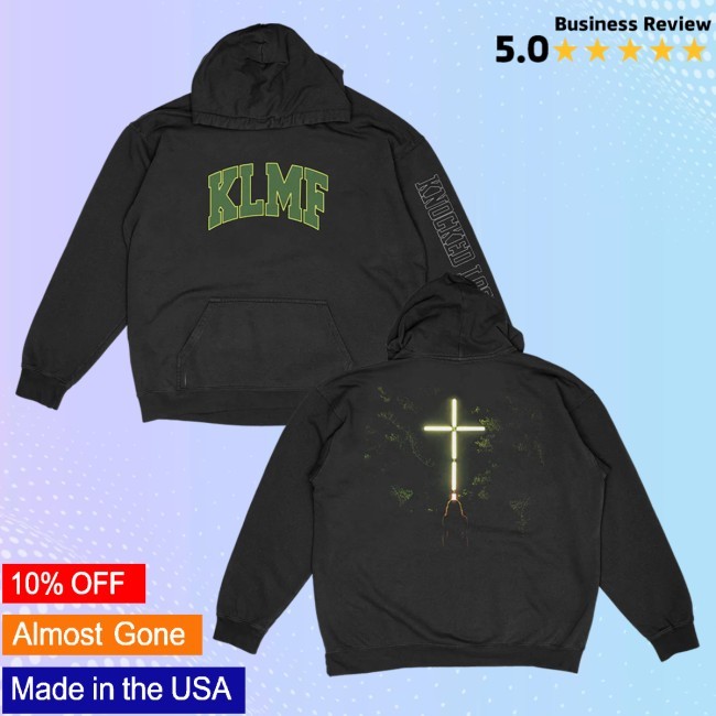 Knocked Loose Wood Cross Klmf Pull Hoodie Knocked Loose