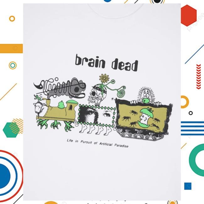 Official Brain Dead Merch Shop Brain Dead Artificial Paradise New Shirt - White
