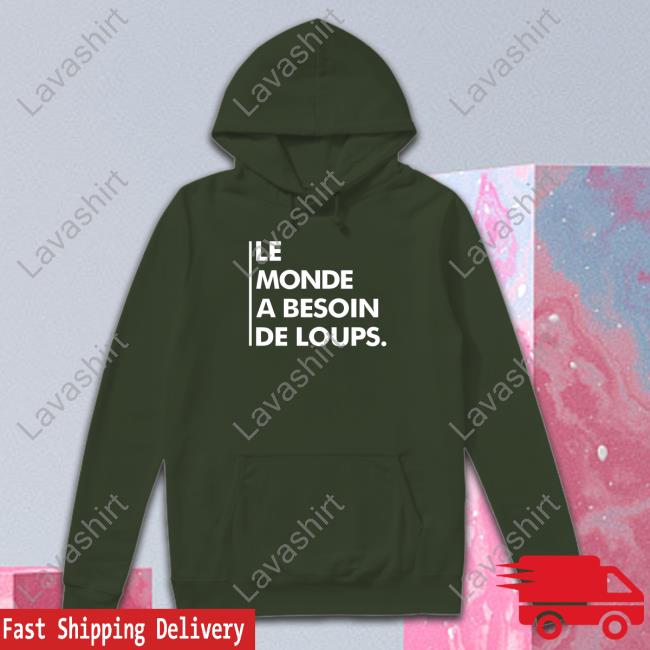 Nywolf Merch Le Monde A Besoin De Loups Crewneck Sweatshirt Wolf Conservation Center
