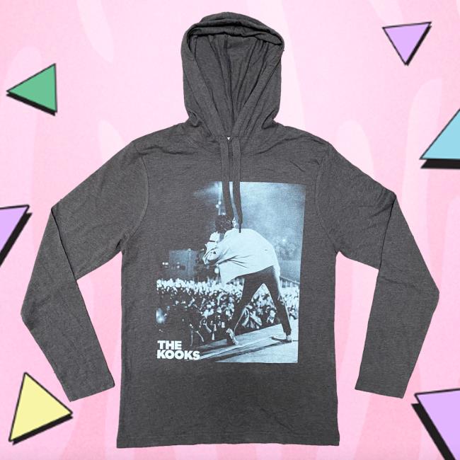 Official The Kooks Apparel Store The Kooks Grey Popover Sweatshirt The Kooks Clothing Shop TheKooks