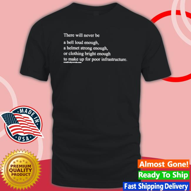 Dave Delaney There Will Never Be A Bell Loud Enough A Helmet Strong Enough Official Shirts