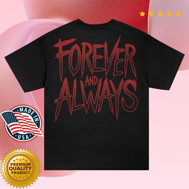 Official Motionless In White Merch Store Infamous Forever And Always Tshirt (Black)