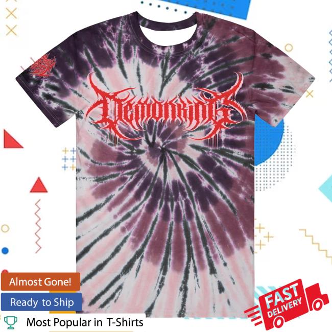 Official Brand Of Sacrifice Merch Demon King Cherry Cola Tie Dye Shirt New