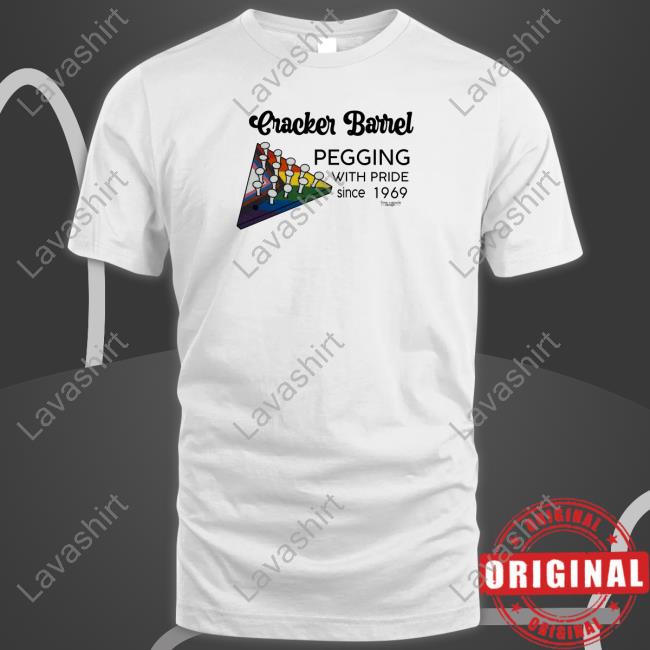 Cracker Barrel Pegging With Pride Since 1969 T Shirt