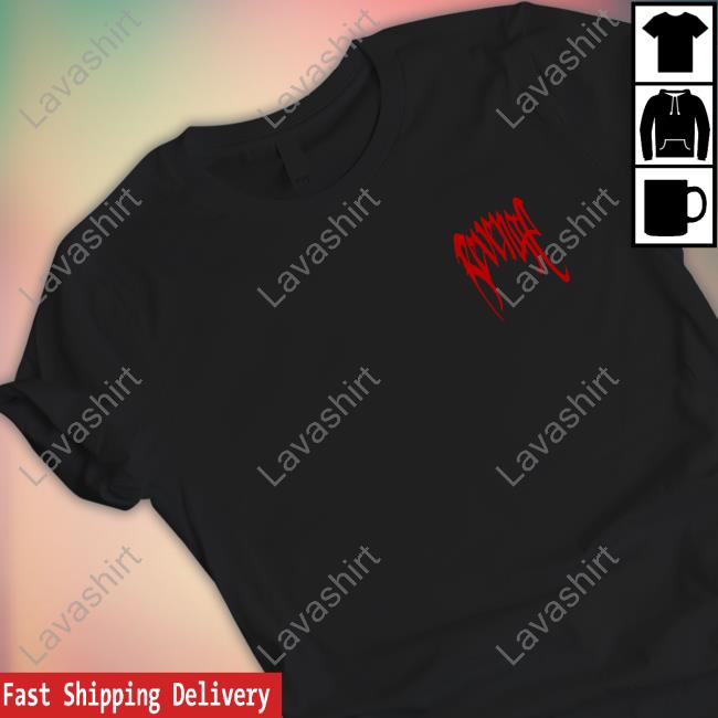Official Red Logo Basic Crew neck Black