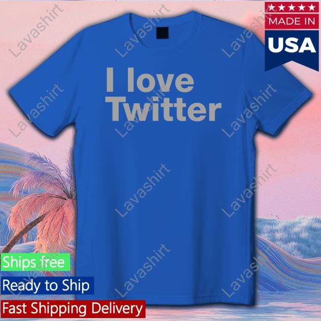 Elon Musk Wearing I Love Twitter Shirt