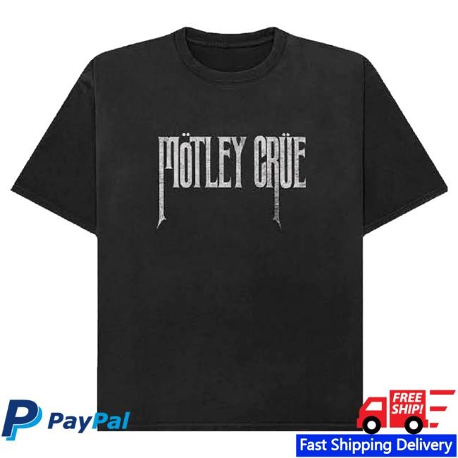 Official Mötley Crüe Merch Motley Crue Theatre of Pain Logo Tshirt
