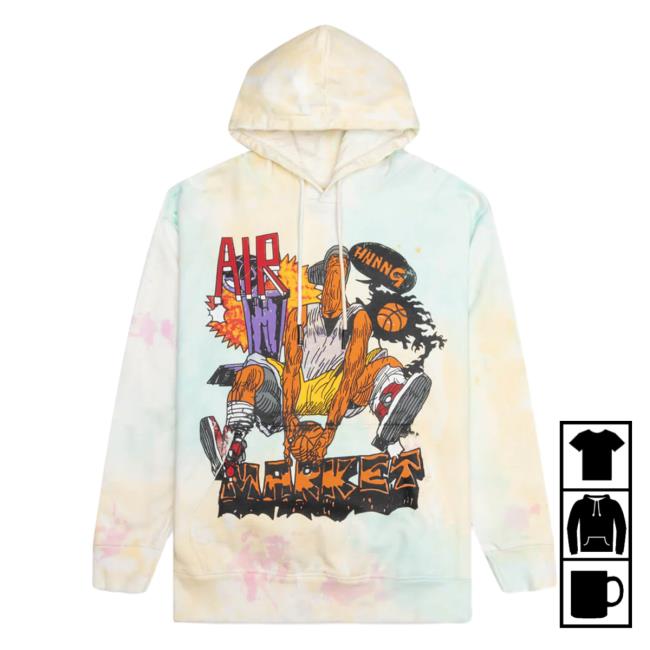 Official Feature Merch Store Shop Market Hnnng Pullover Hoodie - Perry Twinkle Tie-Dye Feature Apparel Clothing
