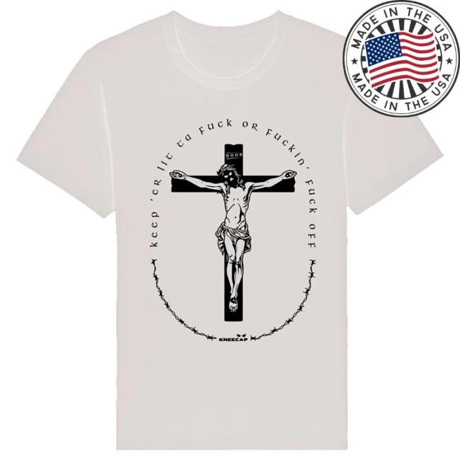 Kneecap Exclusive Keep Er Lit Tee Black Heavyweight Fit