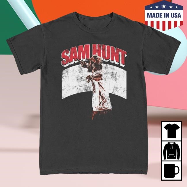 Official Sam Hunt Merch Outskirts 2023 Black Tour T-Shirts SamHunt